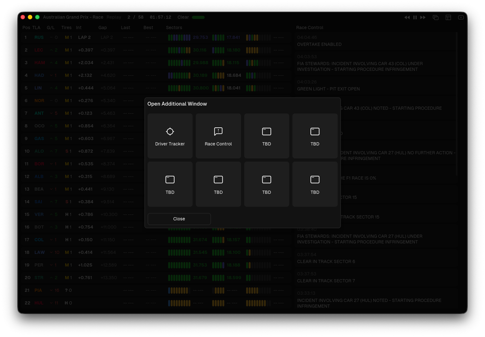 multi screen modal